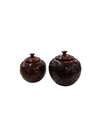 Wooden cookie jar