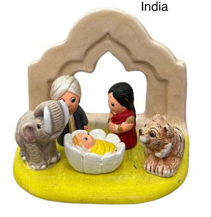 Global Nativity scene