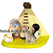 Global Nativity scene