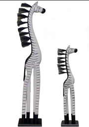 Wooden Painted Zebra