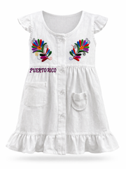 Puerto Rico Girls Dress /Embroidered Dress for Girls 1