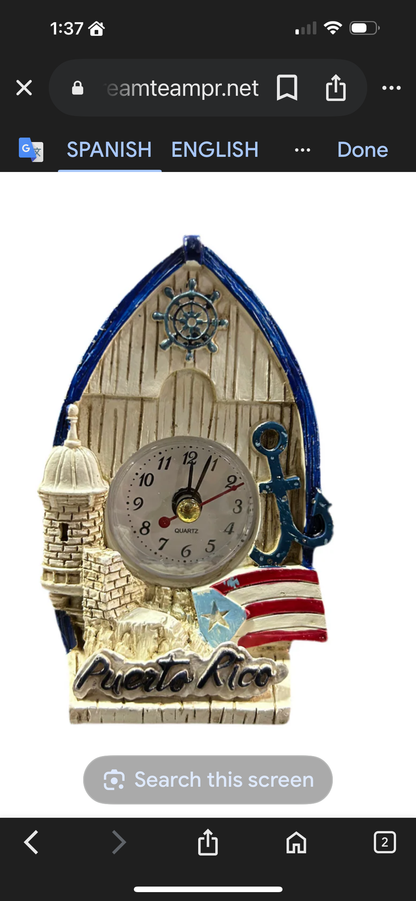 Clock Souvenirs Puerto Rico