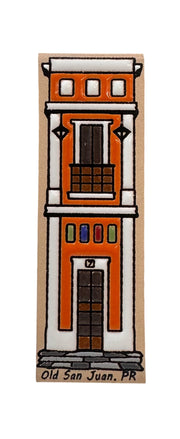 Ceramic Magnet Casa estrecha Old san Juan