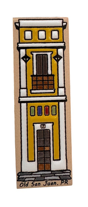 Ceramic Magnet Casa estrecha Old san Juan