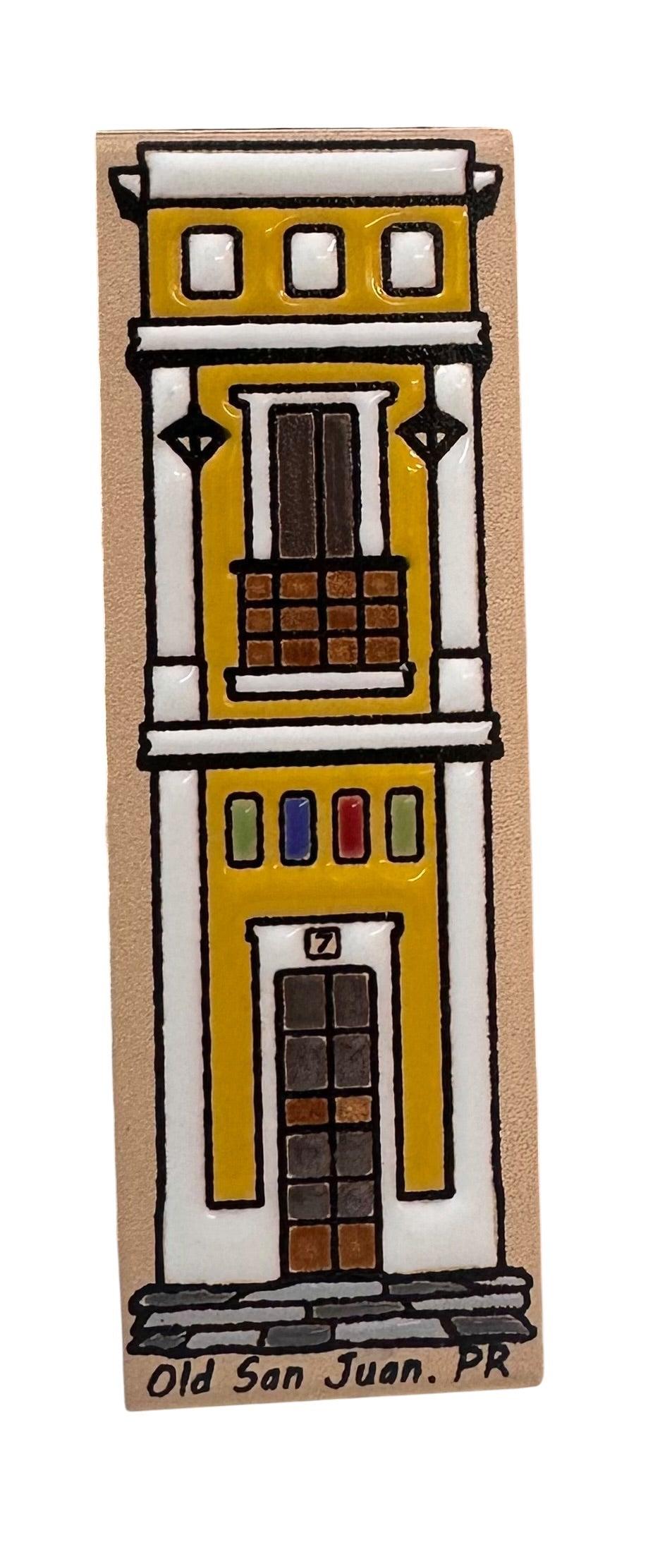 Ceramic Magnet Casa estrecha Old san Juan