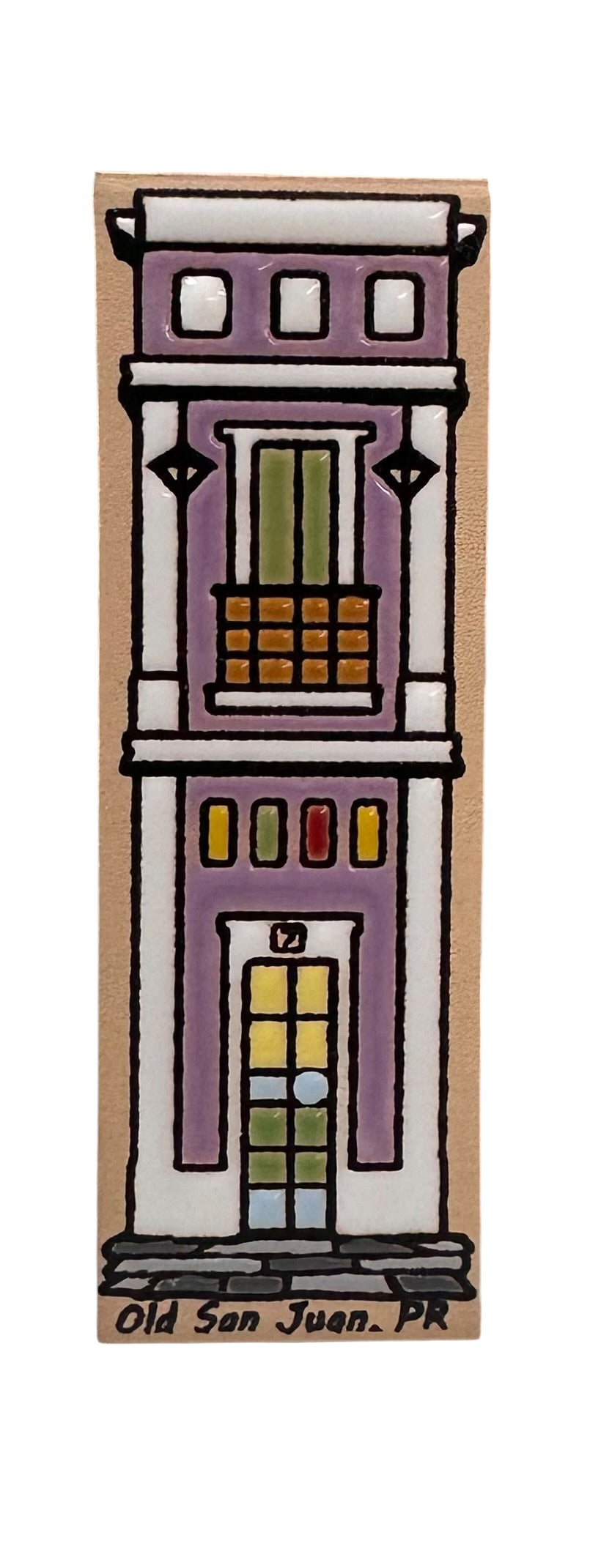 Ceramic Magnet Casa estrecha Old san Juan