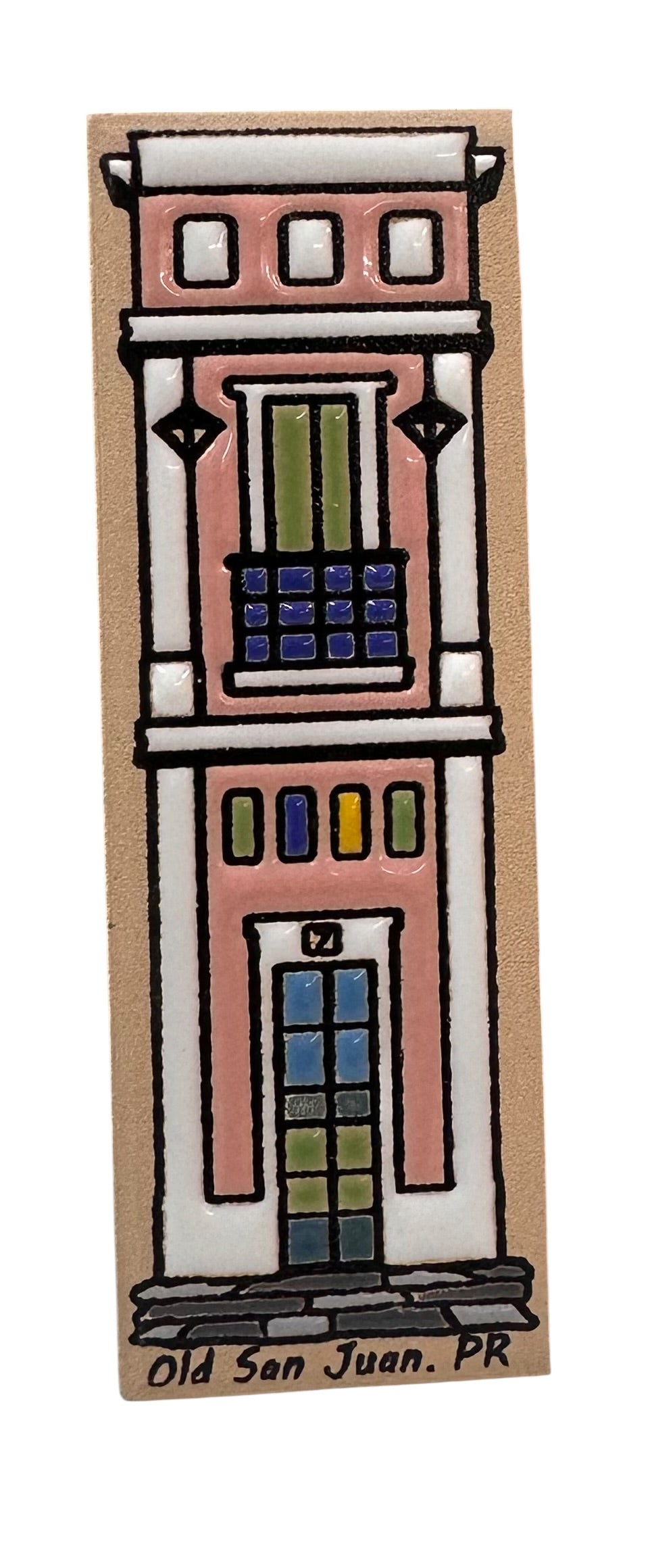 Ceramic Magnet Casa estrecha Old san Juan