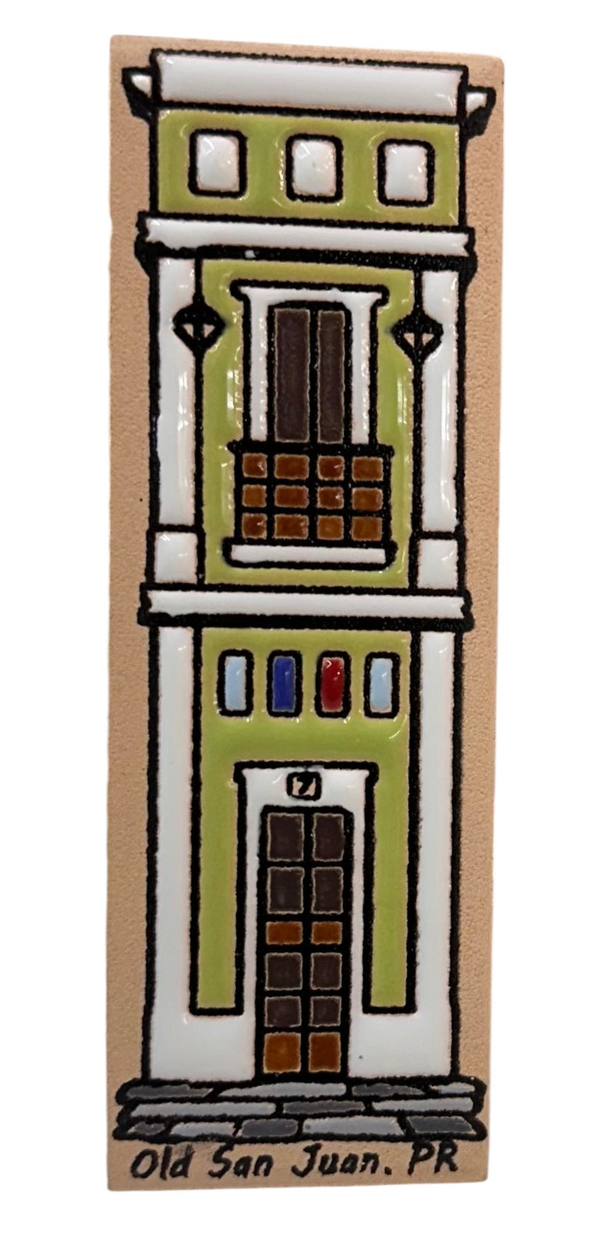 Ceramic Magnet Casa estrecha Old san Juan