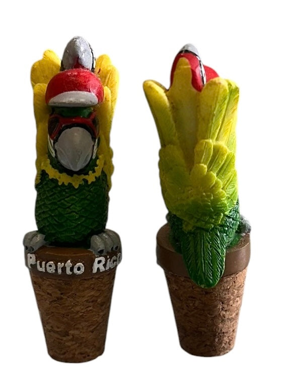Parrot wine stoppers