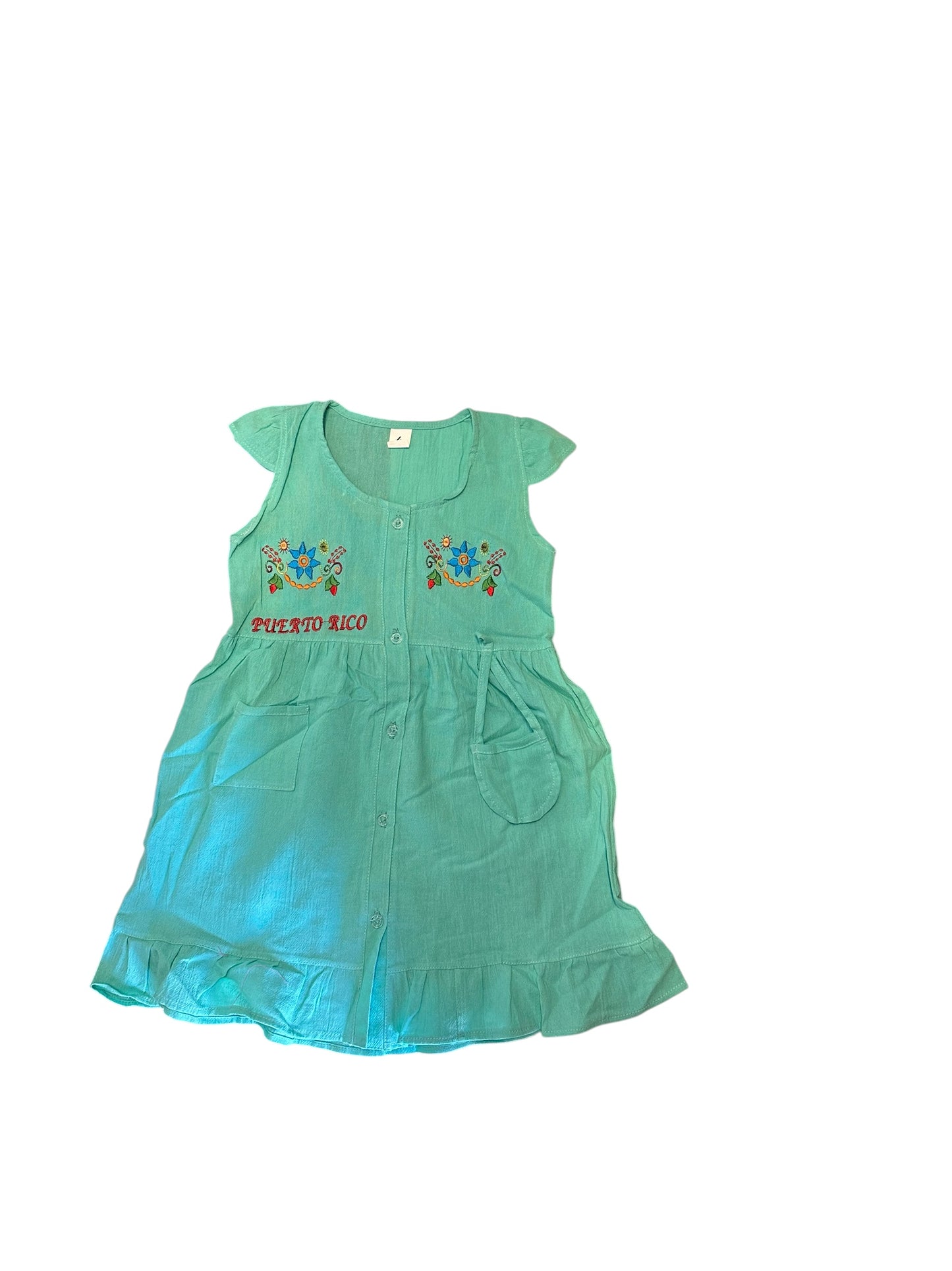 Puerto Rico Girls Dress /Embroidered Dress for Girls 1