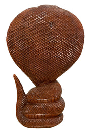 Wooden carved snakes