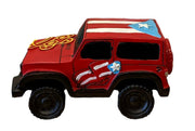 Puerto Rico Flag Jeep Figurine
