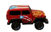 Puerto Rico Flag Jeep Figurine