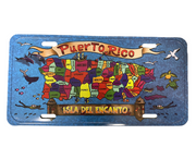 Puerto Rico souvenirs license plates
