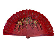 Two Sides hand painted wooden Fan