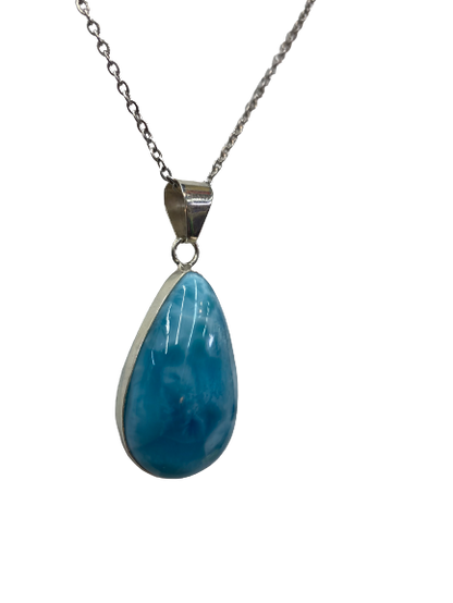 Drop pendant larimar