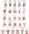 Letters enamel keychains