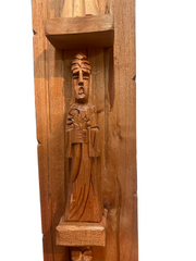 Wooden carved three kings totem