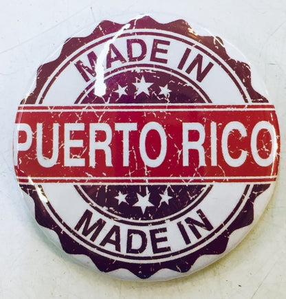 Round buttons souvenir Puerto Rico