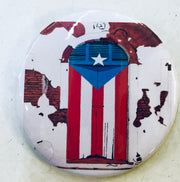 Round buttons souvenir Puerto Rico