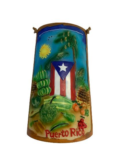 Resin Teja Puerto Rico Flag