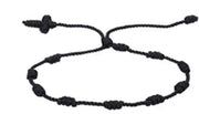Rosary knotted bracelet
