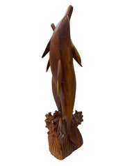 Wooden carved dolphin