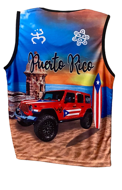 Kid shirt sleeveless less jeep Puerto Rico