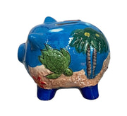 Piggy bank blue