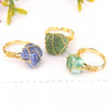 Loose stone ring gold plated