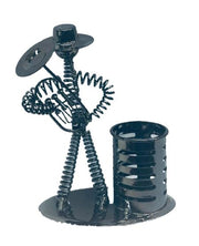Métal wired screw musician figurine