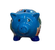 Piggy bank blue