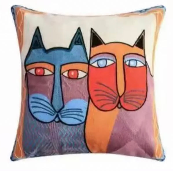 Embroidery pillows