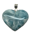 Heart pendant larimar