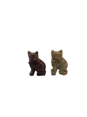 Marble sitting cat xs
