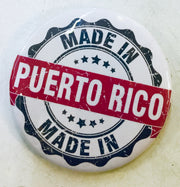 Round buttons souvenir Puerto Rico