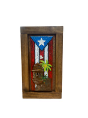 Puerto Rican flag garita Palma tree