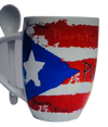 Mug/tasa with spoon Puerto Rico