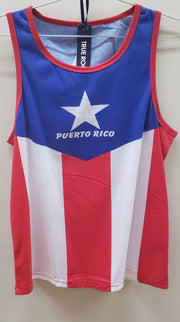 Sleeves less shirt Puerto Rico flag