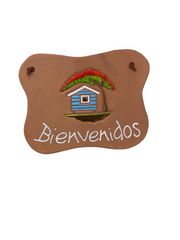 Ceramic wall decor Bienvenido