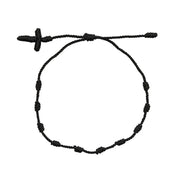 Rosary knotted bracelet