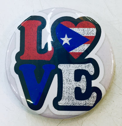 Round buttons souvenir Puerto Rico