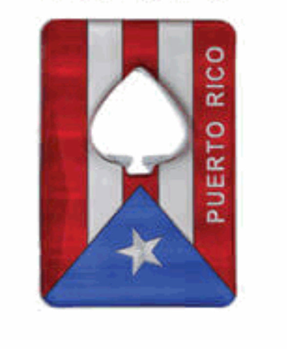 Metal magnets Puerto Rico bottle opener