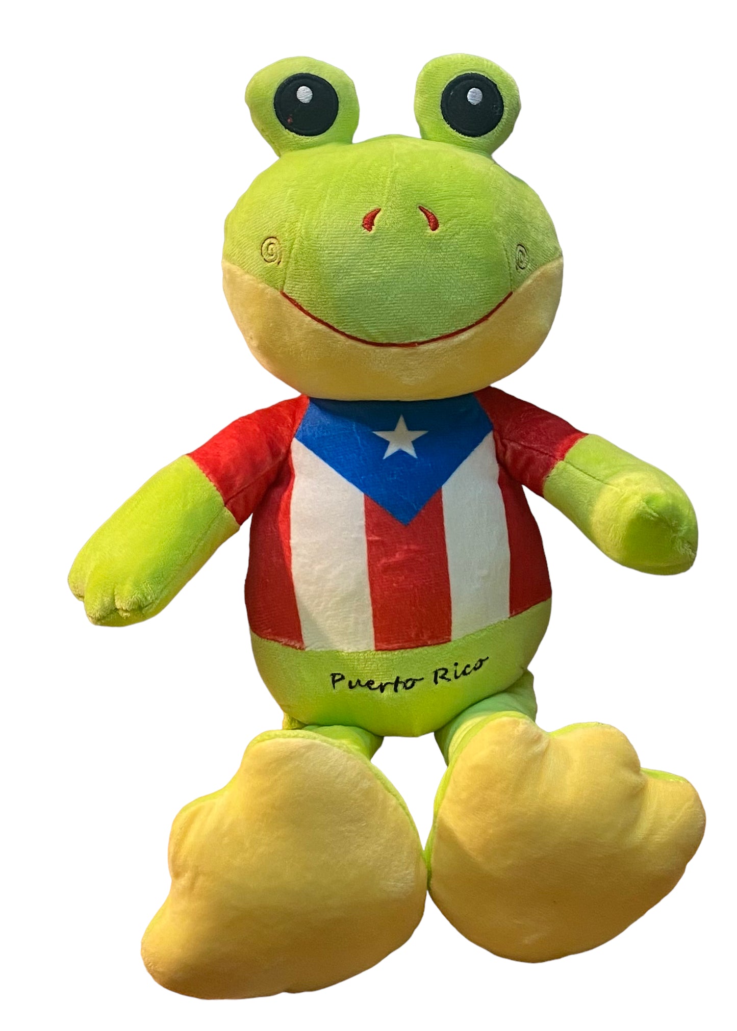 Plush Frog /Coqui /Puerto rico Flag